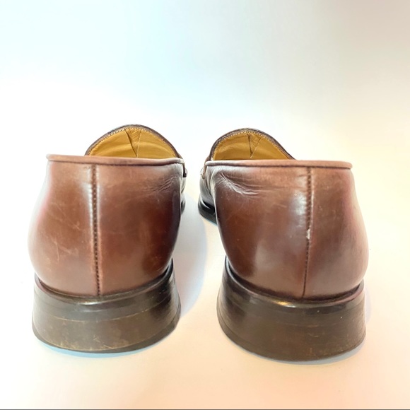 Coach J115 Brown Leather Penny Loafer - Picture 4 of 10